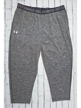 Under Armour Mens Gray HeatGear Loose Fit Athletic Pants Large